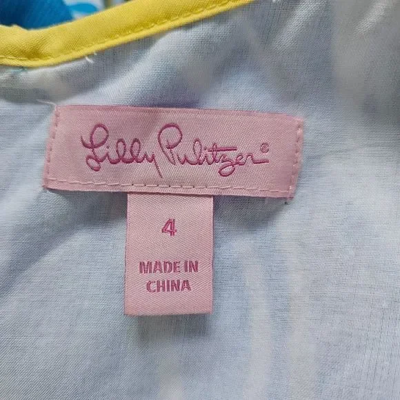 LILLY PULITZER Delia Shift Dress Resort White Joe Fish - Picture 8 of 10